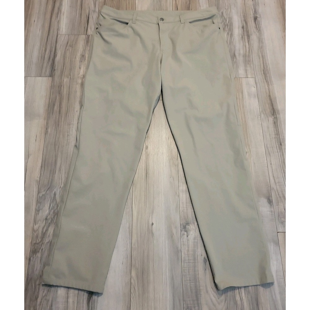 Lululemon ABC Pants Mens 38 Gray Athletic Performance 33 Inseam‎